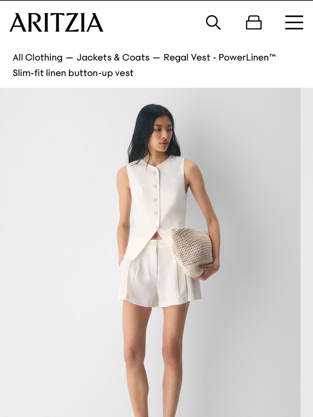 Aritzia button down vest - Picture 4 of 4